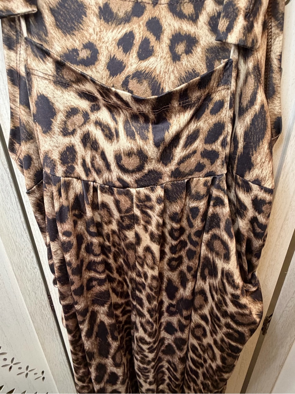 Blakeley Leopard Print Adjustable Strap Jumpsuit - Picture 7 of 16